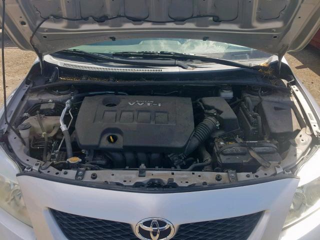 1NXBU4EE2AZ338210 - 2010 TOYOTA COROLLA BA SILVER photo 7