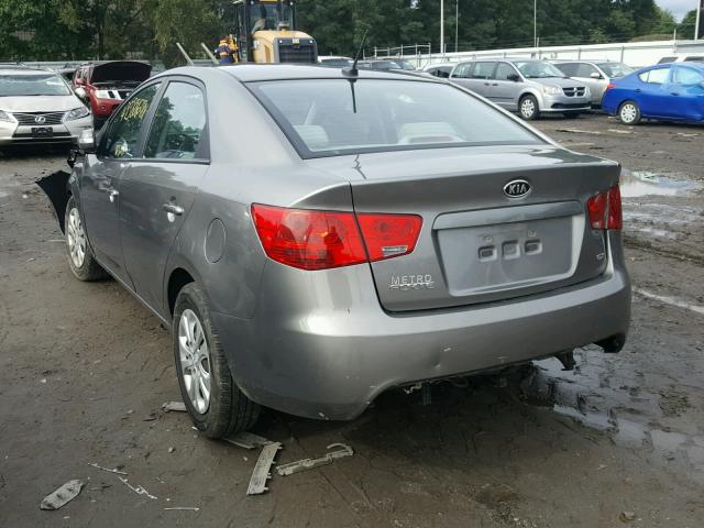 KNAFU4A29A5130947 - 2010 KIA FORTE EX BROWN photo 3