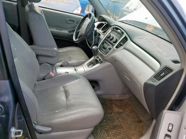 JTEEP21A160164494 - 2006 TOYOTA HIGHLANDER BLUE photo 5