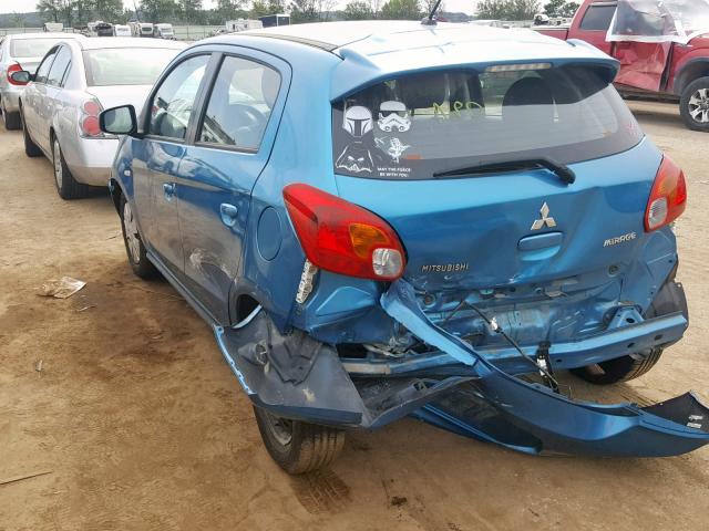 ML32A3HJ5FH053925 - 2015 MITSUBISHI MIRAGE DE BLUE photo 3