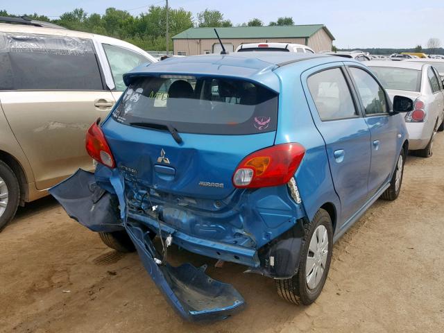 ML32A3HJ5FH053925 - 2015 MITSUBISHI MIRAGE DE BLUE photo 4