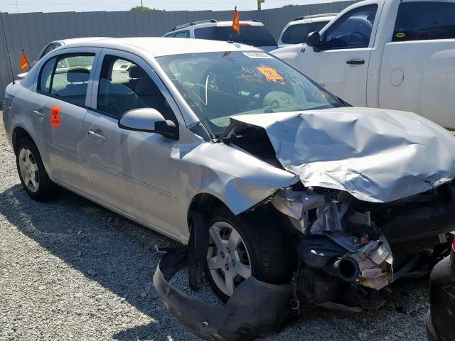 1G1AL55F777110561 - 2007 CHEVROLET COBALT LT SILVER photo 1