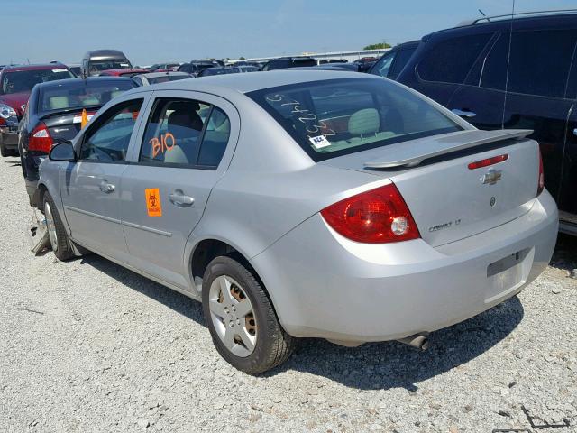 1G1AL55F777110561 - 2007 CHEVROLET COBALT LT SILVER photo 3