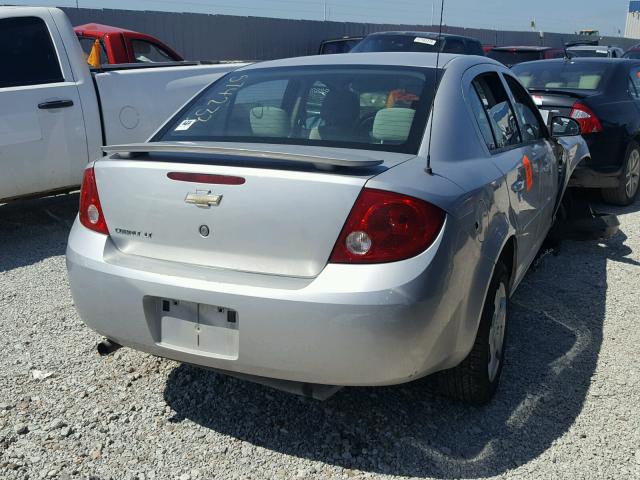 1G1AL55F777110561 - 2007 CHEVROLET COBALT LT SILVER photo 4