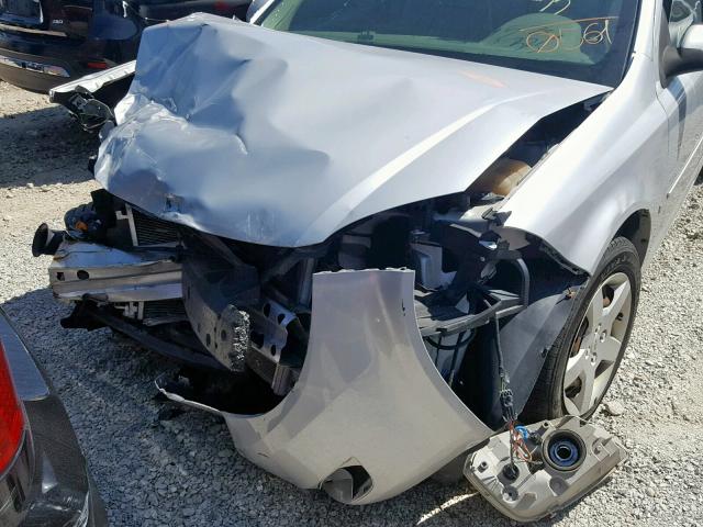 1G1AL55F777110561 - 2007 CHEVROLET COBALT LT SILVER photo 7