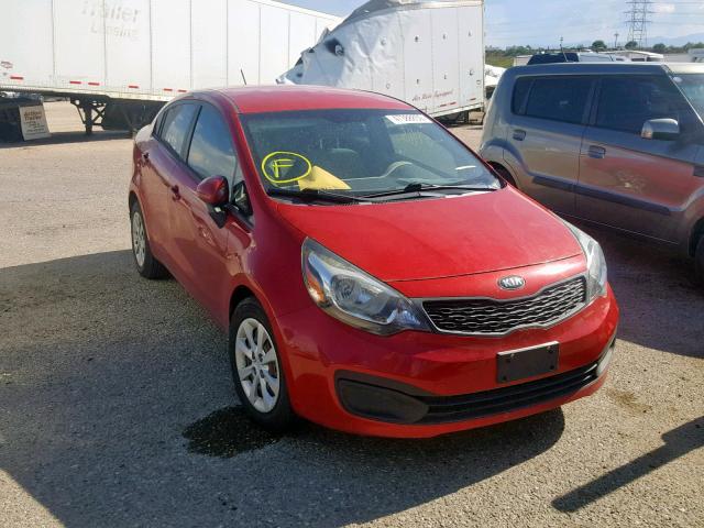 KNADM4A34D6231540 - 2013 KIA RIO LX RED photo 1