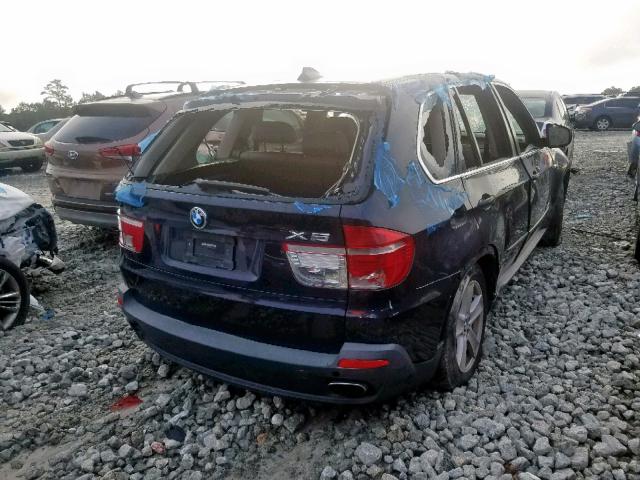 5UXFE8C59AL312138 - 2010 BMW X5 XDRIVE4 BLUE photo 4