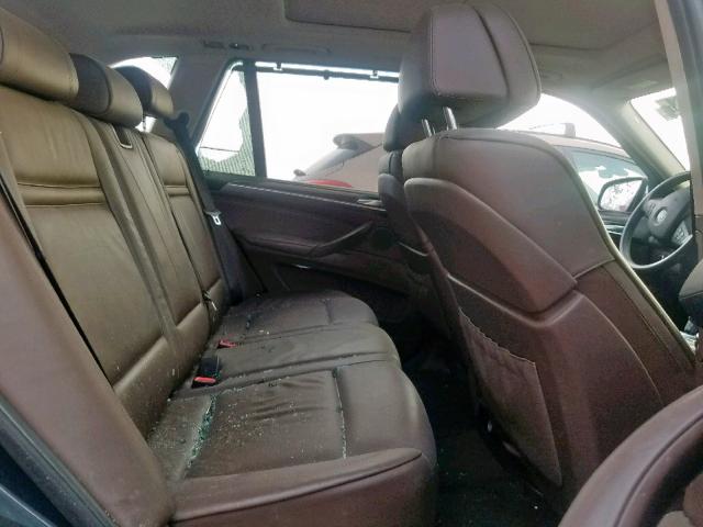 5UXFE8C59AL312138 - 2010 BMW X5 XDRIVE4 BLUE photo 6