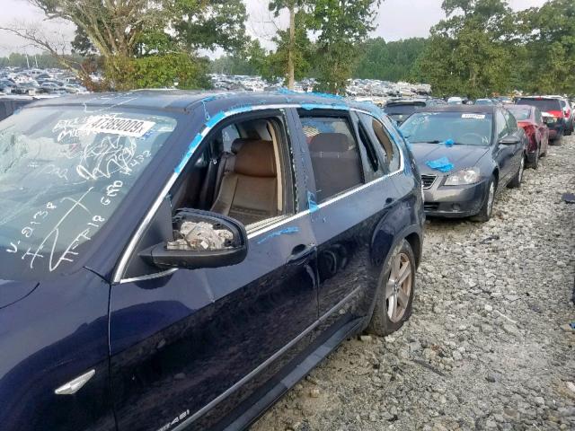 5UXFE8C59AL312138 - 2010 BMW X5 XDRIVE4 BLUE photo 9