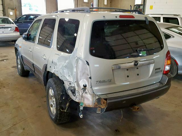 4F2CZ96194KM17182 - 2004 MAZDA TRIBUTE ES 金色 照片 3