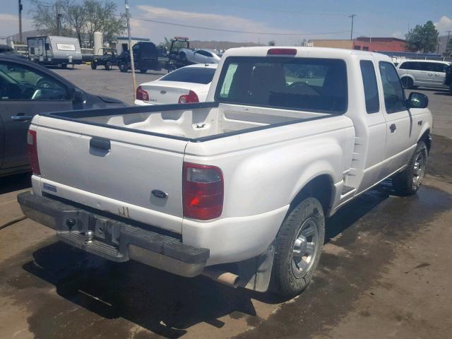 1FTYR14U34PA13253 - 2004 FORD RANGER SUP WHITE photo 4