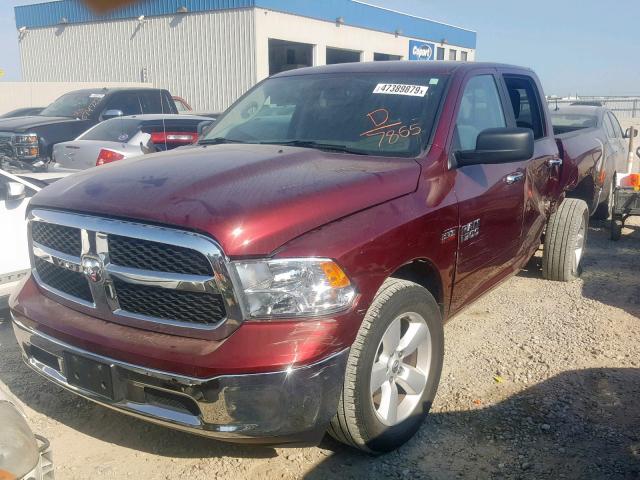 1C6RR7LTXHS787865 - 2017 RAM 1500 SLT MAROON photo 2