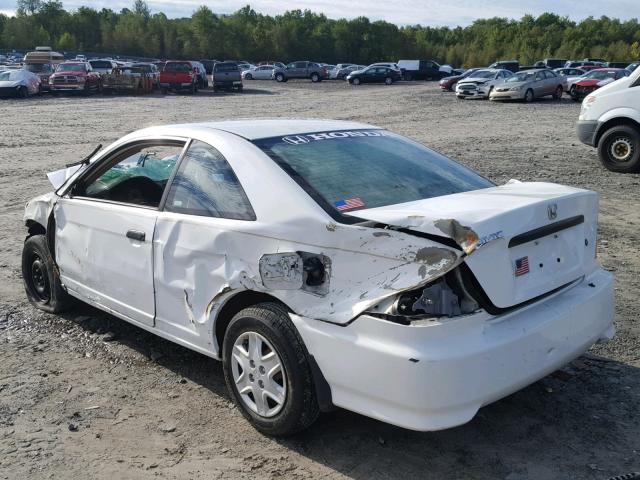 1HGEM22174L068149 - 2004 HONDA CIVIC DX V WHITE photo 3