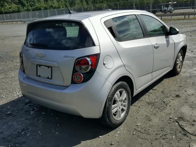 1G1JB6SH0C4130712 - 2012 CHEVROLET SONIC LS SILVER photo 4
