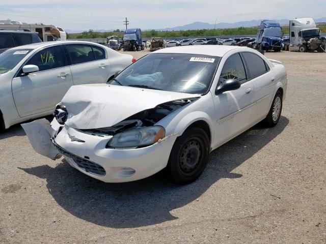 1C3EL46X11N718688 - 2001 CHRYSLER SEBRING LX WHITE photo 2