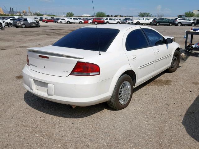 1C3EL46X11N718688 - 2001 CHRYSLER SEBRING LX WHITE photo 4