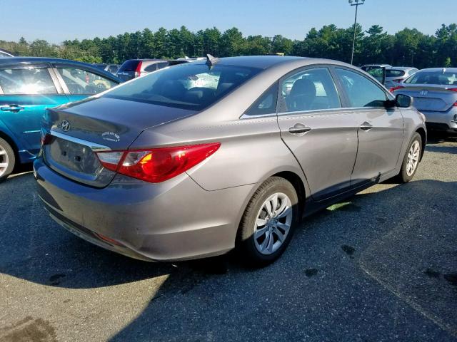 5NPEB4AC9BH061868 - 2011 HYUNDAI SONATA GLS GRAY photo 4