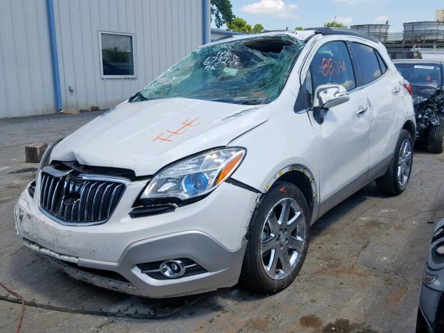 KL4CJCSB3EB754090 - 2014 BUICK ENCORE WHITE photo 2