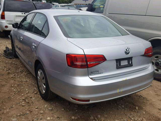 3VW2K7AJ5FM272257 - 2015 VOLKSWAGEN JETTA BASE Արծաթագույն լուսանկար 3