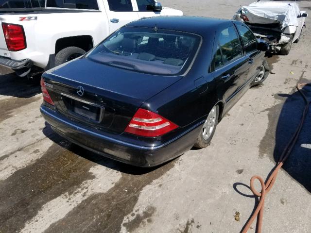 WDBNG75J0YA099709 - 2000 MERCEDES-BENZ S 500 BLACK photo 4