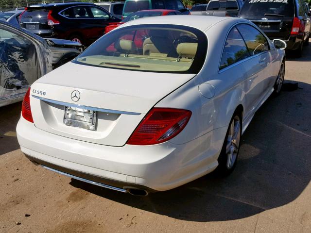 WDDEJ71XX8A009369 - 2008 MERCEDES-BENZ CL 550 WHITE photo 4