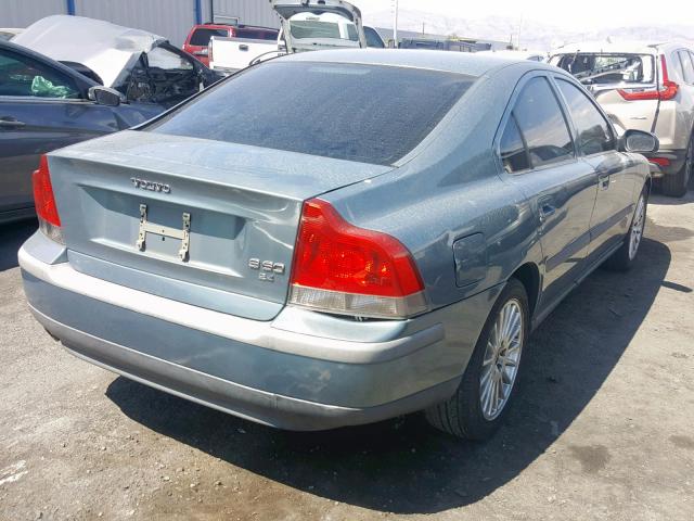 YV1RS58D832250417 - 2003 VOLVO S60 2.4T TEAL photo 4