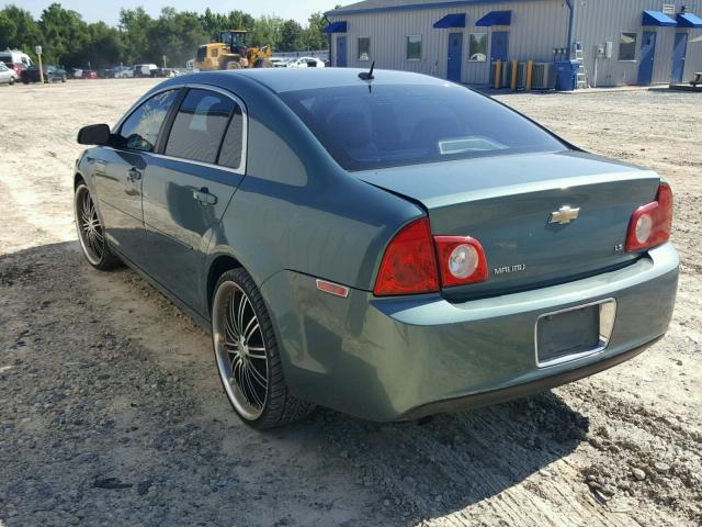 1G1ZG57B99F128358 - 2009 CHEVROLET MALIBU LS Verde foto 3