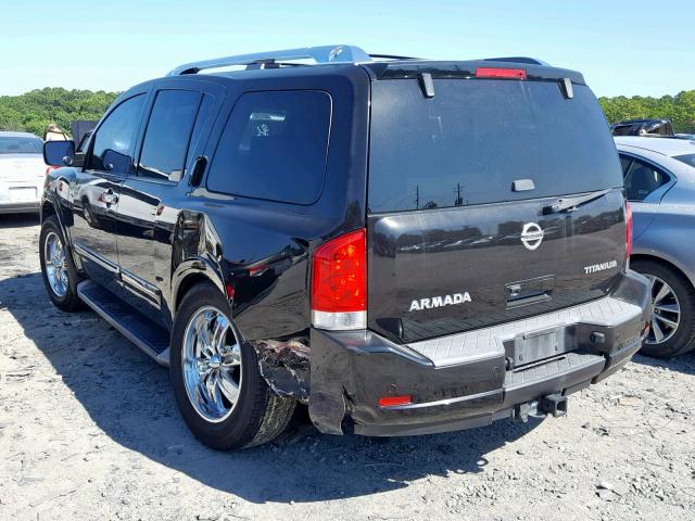 5N1AA0NCXAN602232 - 2010 NISSAN ARMADA SE BLACK photo 3