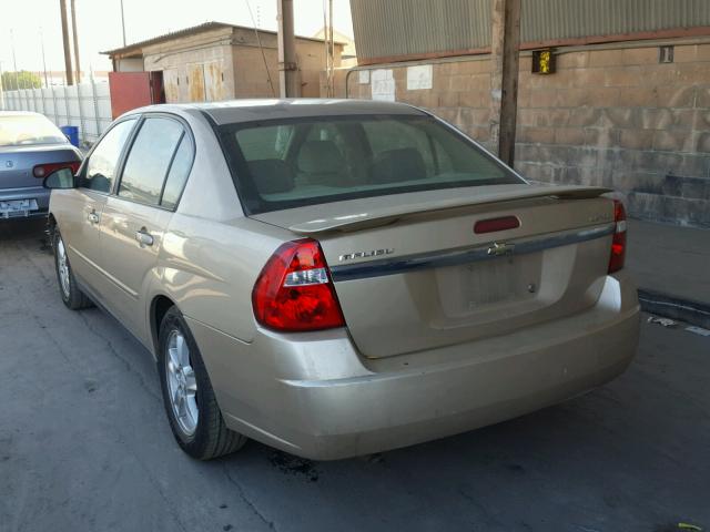 1G1ZT54835F195276 - 2005 CHEVROLET MALIBU LS Dorado foto 3
