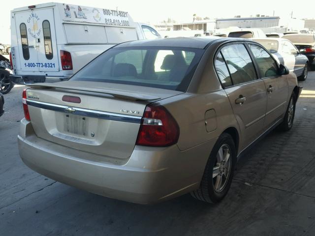 1G1ZT54835F195276 - 2005 CHEVROLET MALIBU LS Dorado foto 4