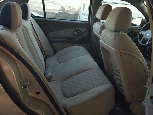 1G1ZT54835F195276 - 2005 CHEVROLET MALIBU LS Dorado foto 6