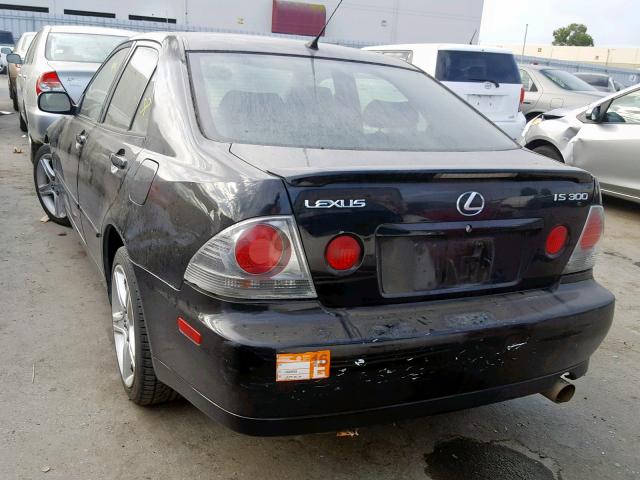 JTHBD192340092491 - 2004 LEXUS IS 300 BLACK photo 3