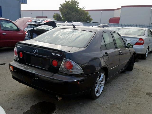 JTHBD192340092491 - 2004 LEXUS IS 300 BLACK photo 4