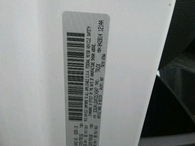 3C6URVJGXFE514347 - 2015 RAM PROMASTER 白色 照片 10