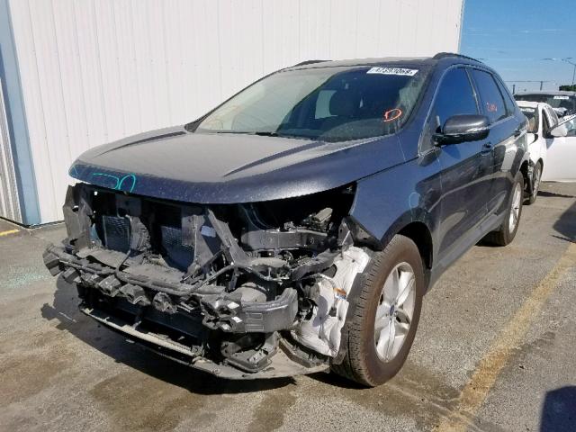 2FMPK4J8XJBB89823 - 2018 FORD EDGE SEL GRAY photo 2