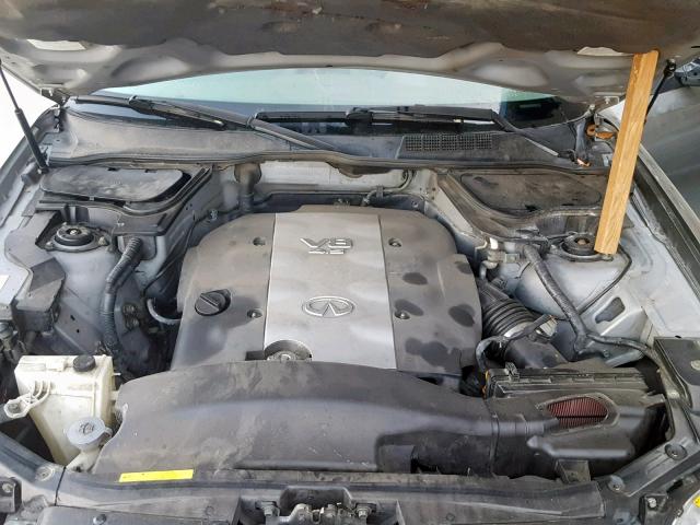 JNRBS08W54X404744 - 2004 INFINITI FX45 GRAY photo 7