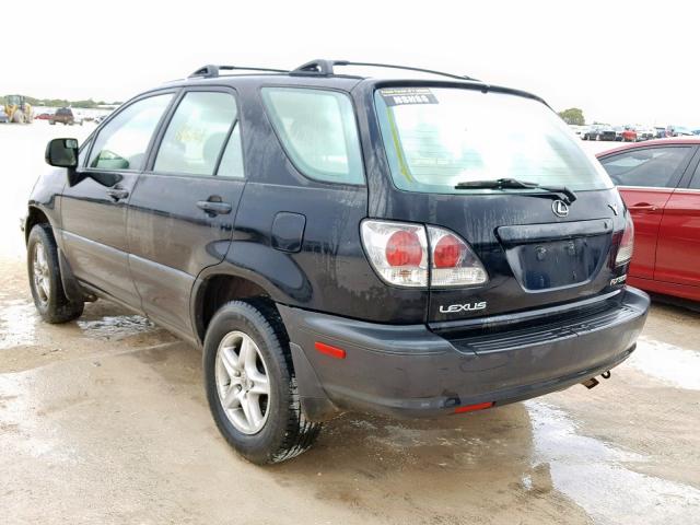 JTJGF10U620131780 - 2002 LEXUS RX 300 BLACK photo 3