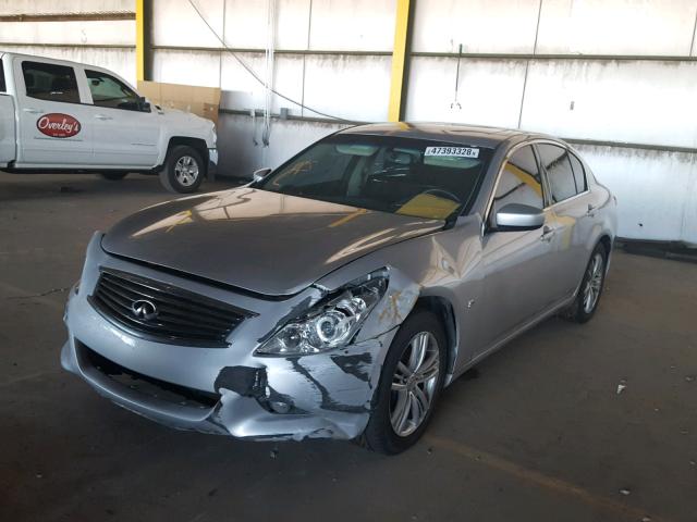 JN1CV6AP5FM500222 - 2015 INFINITI Q40 SILVER photo 2