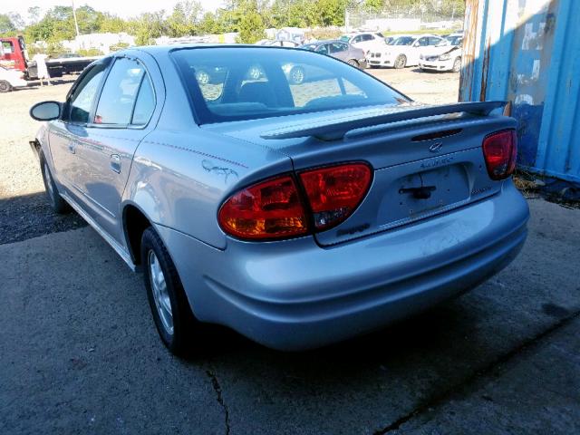 1G3NL52EX2C184433 - 2002 OLDSMOBILE ALERO GL SILVER photo 3