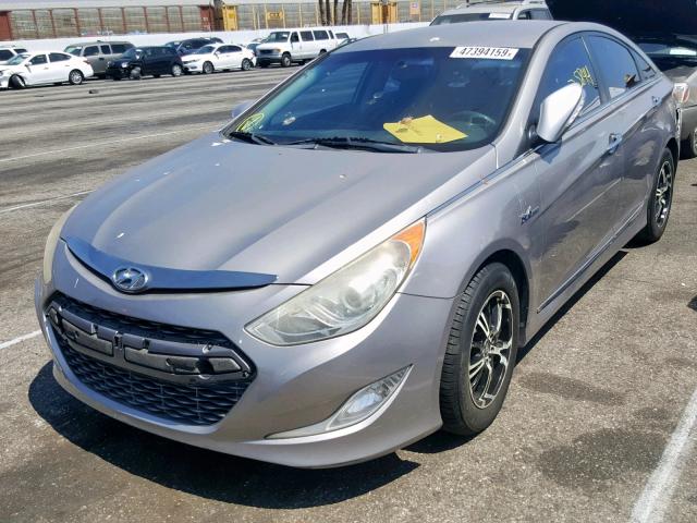 KMHEC4A44BA003515 - 2011 HYUNDAI SONATA HYB GRAY photo 2