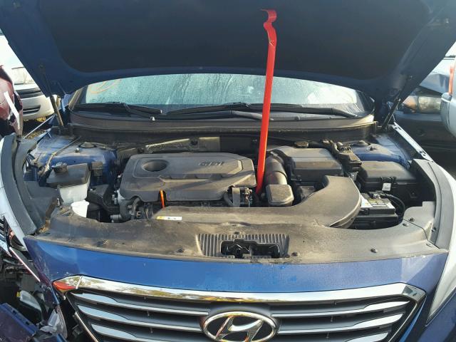 5NPE34AF4FH085539 - 2015 HYUNDAI SONATA SPO BLUE photo 7