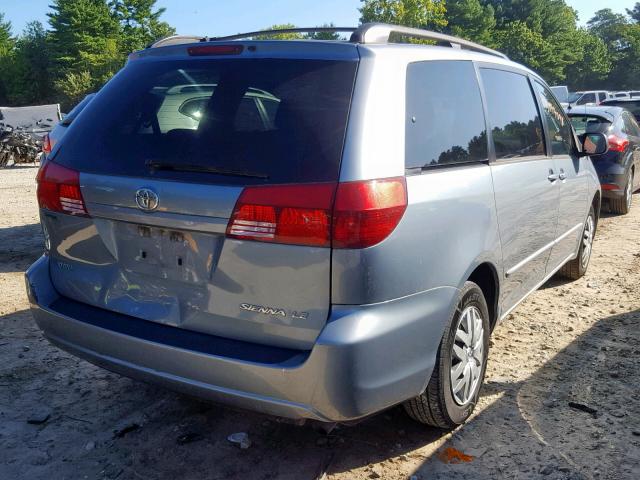 5TDZA23C95S371040 - 2005 TOYOTA SIENNA CE BLUE photo 4