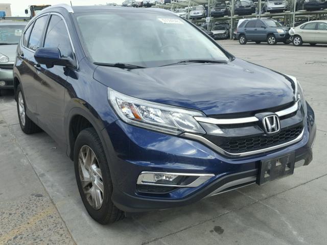 5J6RM4H71FL008615 - 2015 HONDA CR-V EXL BLUE photo 1