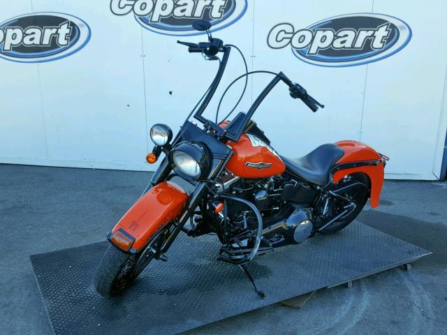 1HD1BKL32NY029815 - 1992 HARLEY-DAVIDSON FXST CUSTO ORANGE photo 2