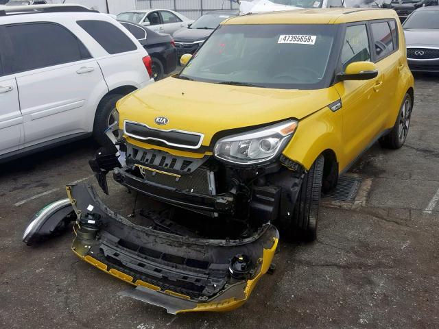 KNDJX3A58E7089536 - 2014 KIA SOUL ! YELLOW photo 2