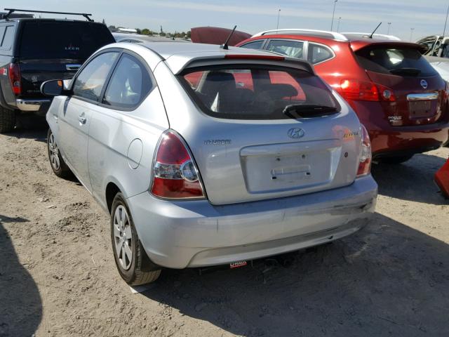 KMHCM3ACXAU166656 - 2010 HYUNDAI ACCENT BLU SILVER photo 3