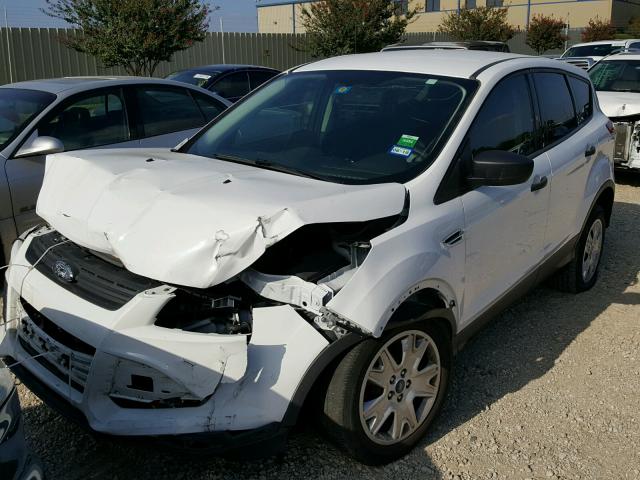 1FMCU0F72EUB61340 - 2014 FORD ESCAPE S WHITE photo 2