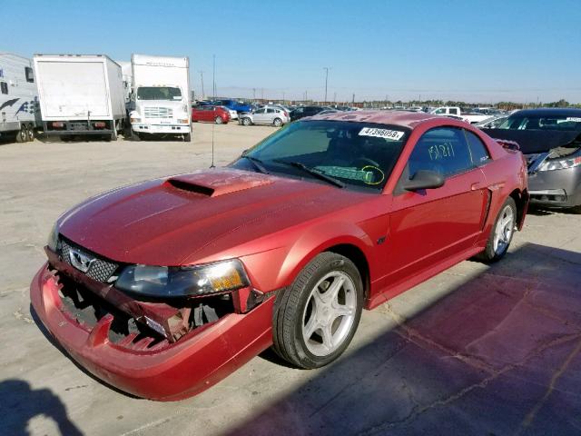 1FAFP42X72F195995 - 2002 FORD MUSTANG GT RED photo 2