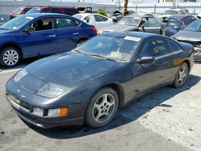 JN1RZ24A1LX012426 - 1990 NISSAN 300ZX BLACK photo 2