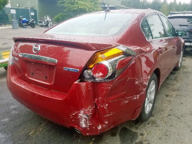 1N4CL21E68C119715 - 2008 NISSAN ALTIMA HYB RED photo 4